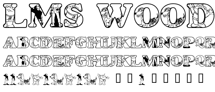 LMS Woody_s Roundup font